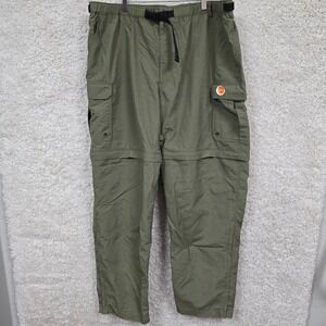 REI Convertible Cargo Pants Men's XL Green Hiking Zip Off Sun Protection UPF 50+